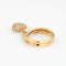 Bague Bague à breloque en forme de cœur en diamant, anneau en or jaune 18 carats, taille 7, bijou fin 58 Facettes G13479