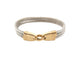 Bracelet vintage bracelet FRED force 10 cable 24 cm acier et or jaune 58 Facettes 261952