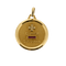 Pendentif AUGIS médaille en or jaune, diamants et rubis de synthèse 58 Facettes MON1171