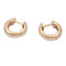 Boucles d'oreilles Créoles or jaune et diamants. 58 Facettes 33863