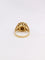 Bague 53 Bague amour Augis Plus qu'hier moins que demain or jaune diamant rubis 58 Facettes J471