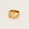 Bague 52 Bague jonc or jaune et diamants 58 Facettes CRE0041X2
