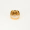 Bague 55 Bague Tank or jaune et diamants 58 Facettes LIS1935