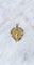 Pendentif Médaille calice et coeur trois ors 58 Facettes