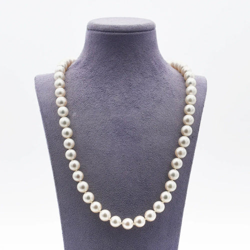 Collier Collier de perles japonaises avec fermoir en or jaune 58 Facettes