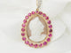 Pendentif Pendentif camée en or jaune rubis et diamants 58 Facettes 33312
