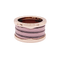 Bague 50 Bague Bulgari, "B.Zero1", or rose, cermet. 58 Facettes 34806