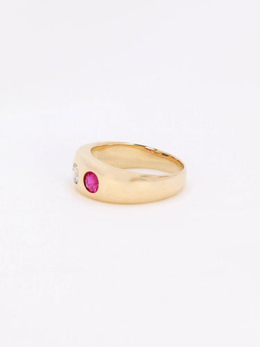 Bague 51 Bague jonc diamant saphir rubis 58 Facettes J136