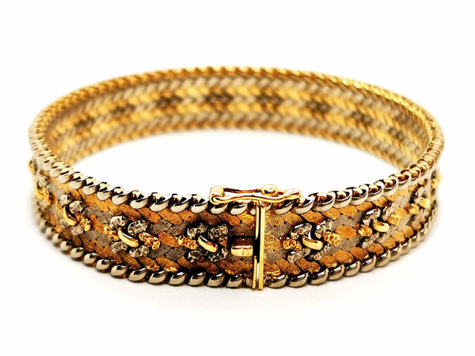 Bracelet Bracelet Maille fantaisie Or jaune, Or blanc, Or rose 58 Facettes 1649057CN