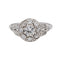 Bague 51 Bague Art déco Or blanc Diamant 58 Facettes 3358947CN