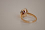 Bague Vintage yellow gold ruby ring 58 Facettes