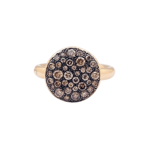 Bague 53 Bague Pomellato "Sabbia" or, diamants bruns. 58 Facettes 34309