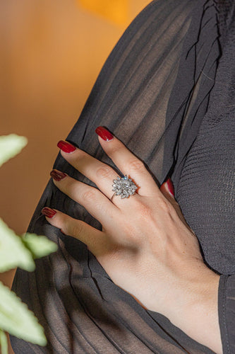 Bague 55 Bague Or blanc Diamant 58 Facettes 2975750CN