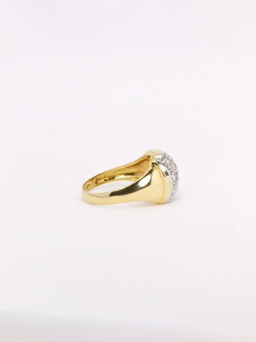 Bague 57 Bague vintage or jaune diamants 58 Facettes 1039.8