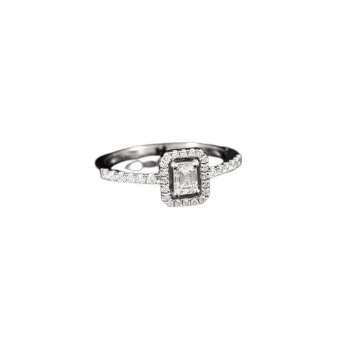 Bague 53 Bague or blanc diamants 58 Facettes 313225