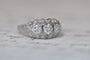 Bague 55 Bague géorgienne en platine et diamant 58 Facettes