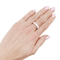 Bague 55 Alliance or blanc, diamants taille émeraude. 58 Facettes 34381
