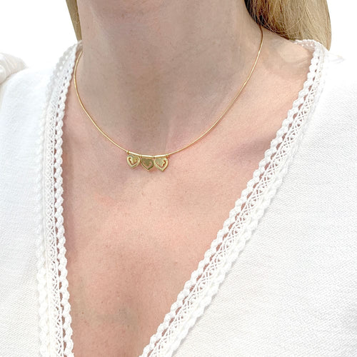 Collier Collier O.J.Perrin, "Coeur Légende", or jaune. 58 Facettes 33812