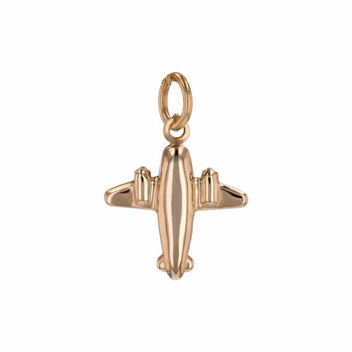 Pendentif Pendentif avion or jaune 58 Facettes CVP168