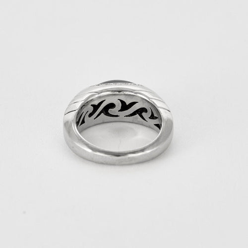 Bague 53 Bague jonc onyx et diamants 58 Facettes GU259