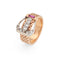 Bague Retro Buckle Ring Diamond Sz 6 Band 14k Rose Gold Vintage Fine Jewelry 58 Facettes 15467