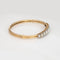 Bracelet Bracelet jonc victorien en or jaune avec opale et diamants 58 Facettes G13988