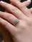 Bague Bague Belle Epoque ovale or platine diamant 0,15 ct 58 Facettes J324