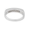 Bague 53 Bague Demi alliance Or blanc Diamant 58 Facettes 4274093RV