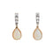 Boucles d'oreilles boucles d'oreilles pendantes opale diamant petites vintage or jaune 58 Facettes G13582