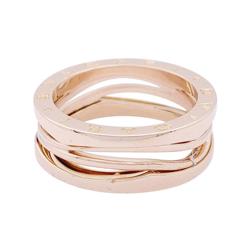 Bague 60 Bague Bulgari "B.Zero1 Zaha Hadid" en or rose. 58 Facettes 33690