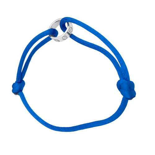Bracelet Bracelet "Love", or blanc, cordon. 58 Facettes 34252