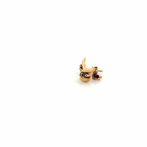 Boucles d'oreilles Puces D'oreilles Or Jaune & Topaze 58 Facettes 2-BOE1-GS38371-4