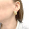 Boucles d'oreilles Boucles d'oreilles, "Tresse" or jaune, diamants. 58 Facettes 33736