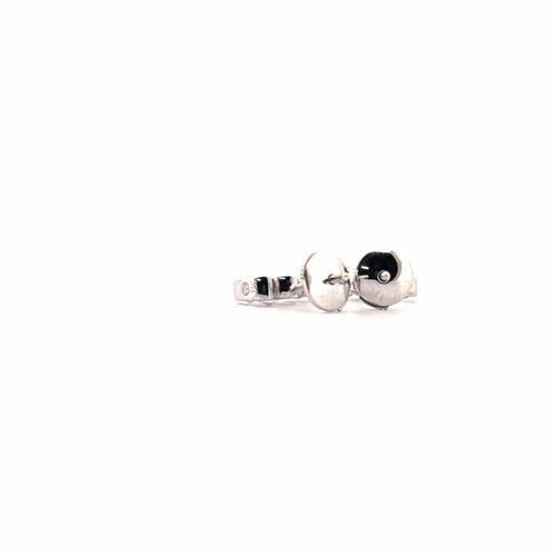 Boucles d'oreilles Puces d'oreilles Trilogie Or Blanc & Diamants 58 Facettes