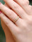 Bague 53.5 Demi-alliance vintage en or et diamants en serti clos 58 Facettes J153