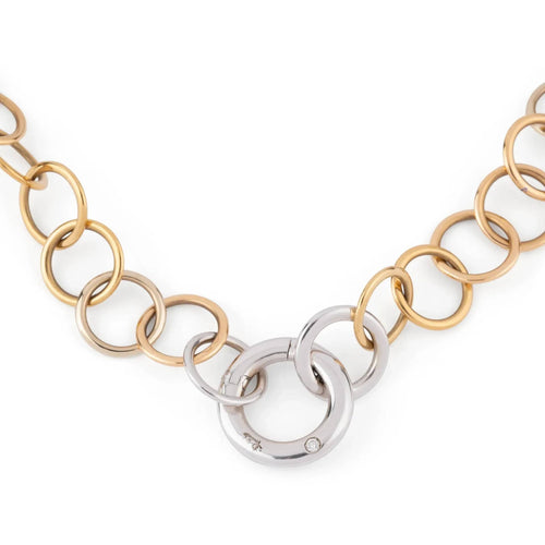 Collier Pomellato - Collier Lucciole Or Jaune & Or Gris 58 Facettes 1