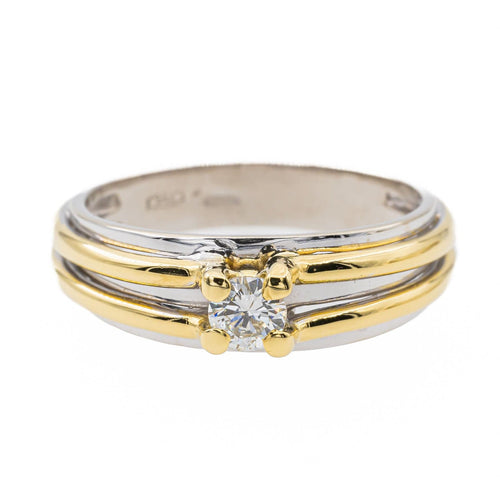 Bague 55 Bague Solitaire Or blanc Diamant 58 Facettes 2770787CN