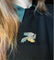 Broche colombe avec microperles et turquoises