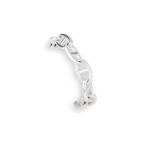 Bracelet Bracelet en argent de la maison Hermès modèle iconique chaine d'ancre. 58 Facettes 1