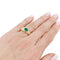 Bague 54 Bague Boucheron, "Axelle", or jaune, diamants, émeraude. 58 Facettes 33989