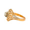 Bague 56 Bague Or rose, Or blanc Diamant 58 Facettes 4830442CN