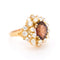Bague 54 Bague Cocktail Vintage, Tourmaline et Diamants 58 Facettes