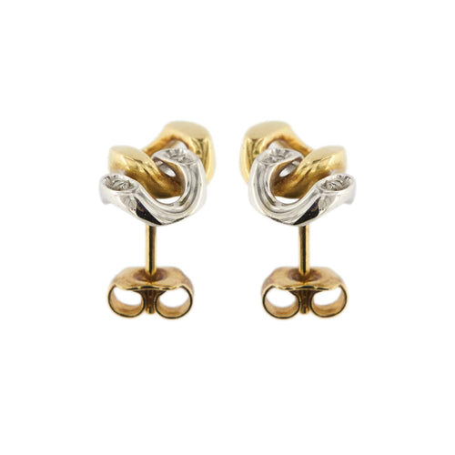 Boucles d'oreilles Deux boucles d'oreilles en or et diamants 58 Facettes 29697