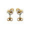 Boucles d'oreilles Deux boucles d'oreilles en or et diamants 58 Facettes 29697
