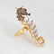 Pendentif 54 Bague hippocampe transformable en pendentif en or jaune et diamants. 58 Facettes G14201