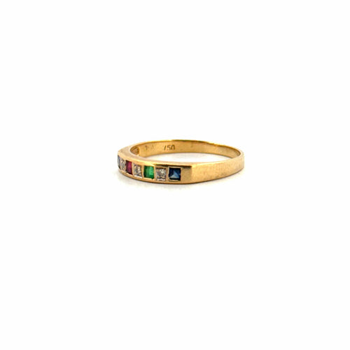 Bague 51 Alliance Or Jaune Tutti Frutti 58 Facettes 99-GS38386-4
