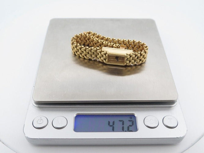 Montre vintage montre BOUCHERON 11 mm mecanique or jaune 58 Facettes 258881