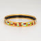 Bracelet Hermes - Bracelet jonc en émail motif à maillons multicolores 58 Facettes