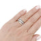 Bague 49 Bagues Dinh Van, "Spirale", or blanc, diamants et diamants noirs. 58 Facettes 33692