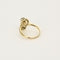 Bague 56 Bague Belle Epoque or jaune et gris et diamants 58 Facettes LOR3543